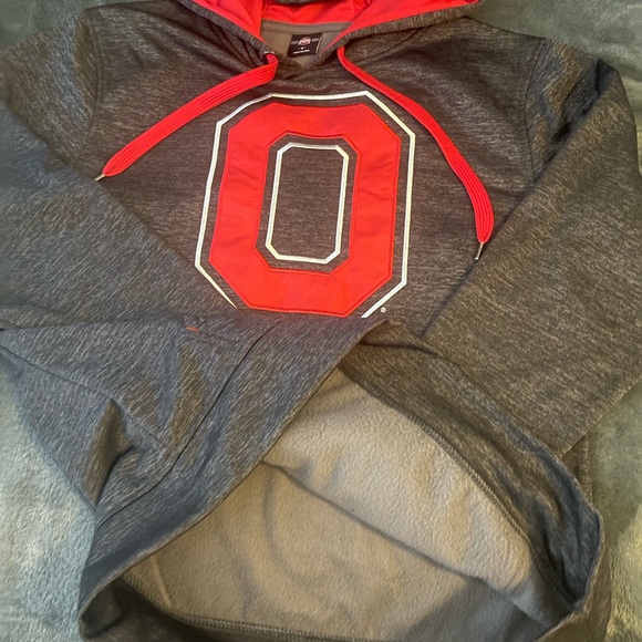 #274 Ohio State buckeyes Scarlet and gray college hoodie - Picture 9 of 12